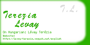 terezia levay business card