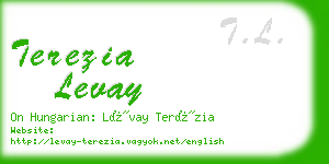 terezia levay business card